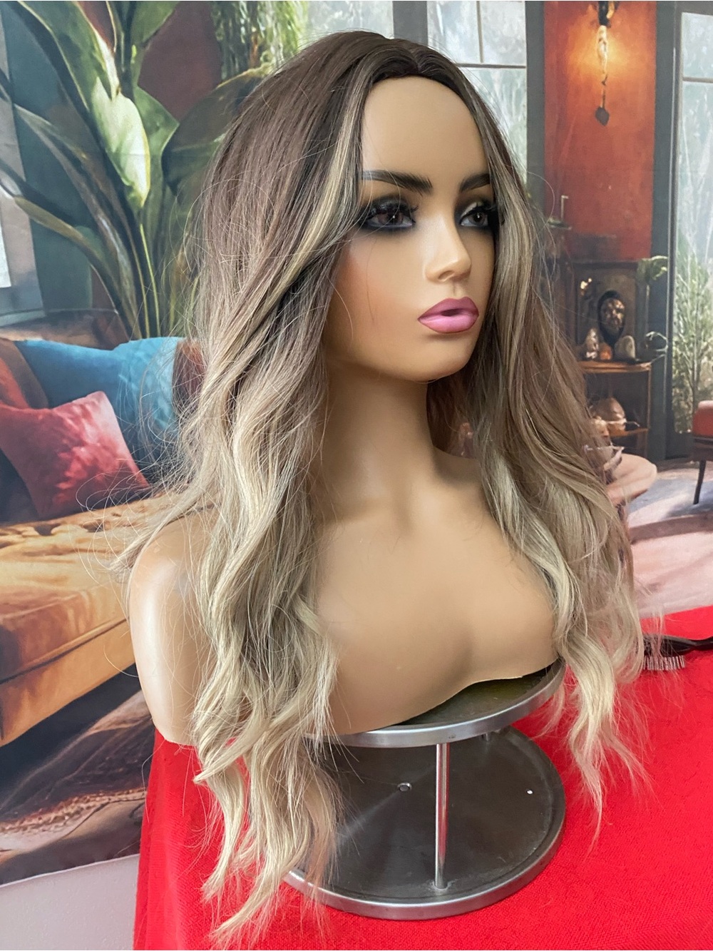 CLEARANCE ash blonde balyage wig